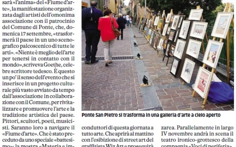 Ponte San Pietro, palco per centinaia di artisti