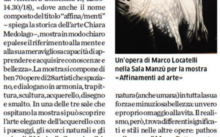 Un fiume d’arte in Sala Manzù, 70 opere di 28 artisti