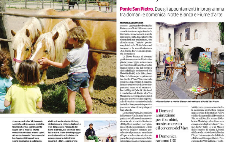 Per salutare l’estate mercati, musica e arte